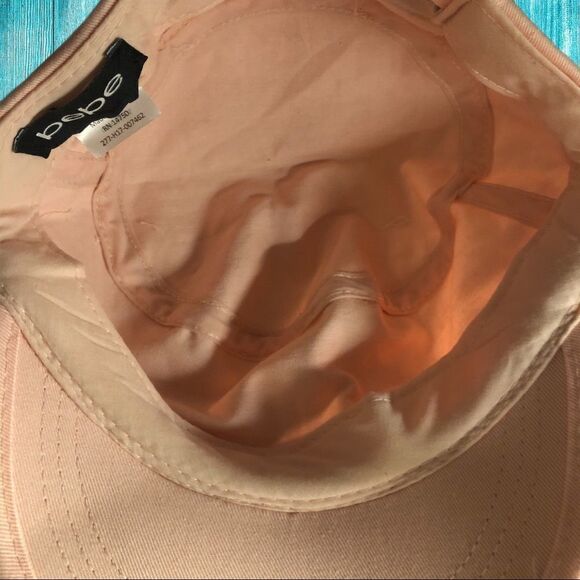 Bebe brand pink cap with silver logo on front - Picture 4 of 4